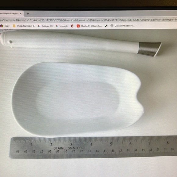 Chef’n Herb Wand Herbal Basting Brush Wand and  Ceramic Tray Williams & Sonoma. - Picture 4 of 12